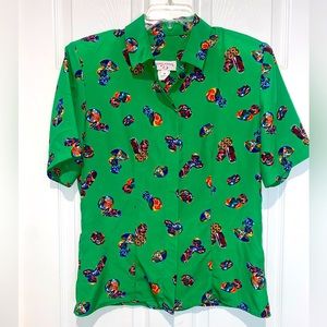 Doncaster green blouse. Size 8